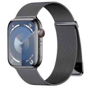 Apple Watch Black Gunmetal Mesh Band